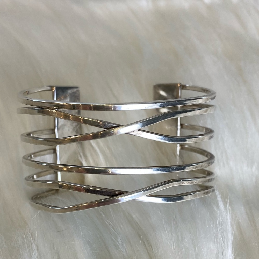 Silpada Designs Sterling Silver Cuff Bracelet Y2K Vintage Authentic - Picture 3 of 7